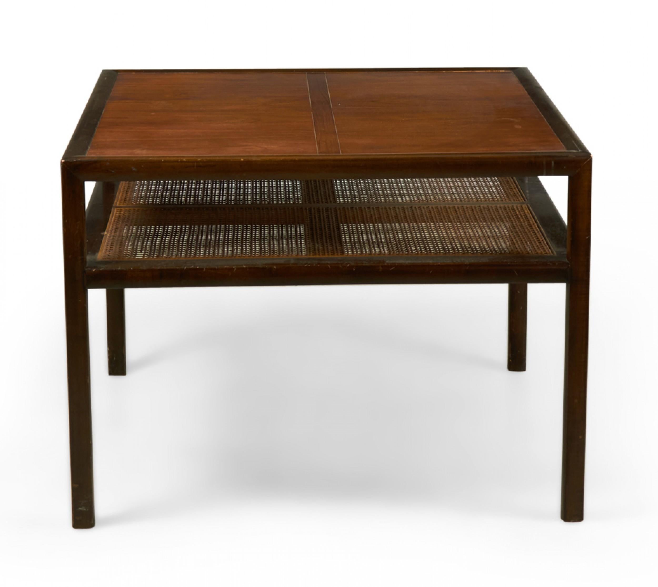 Michael Taylor für Baker Furniture Co New World Quadratische Lampe / Beistelltisch, New World im Zustand „Gut“ im Angebot in Queens, NY