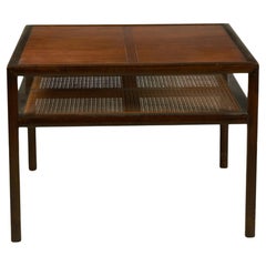 Michael Taylor para Baker Furniture Co Lámpara cuadrada New World / Mesa auxiliar