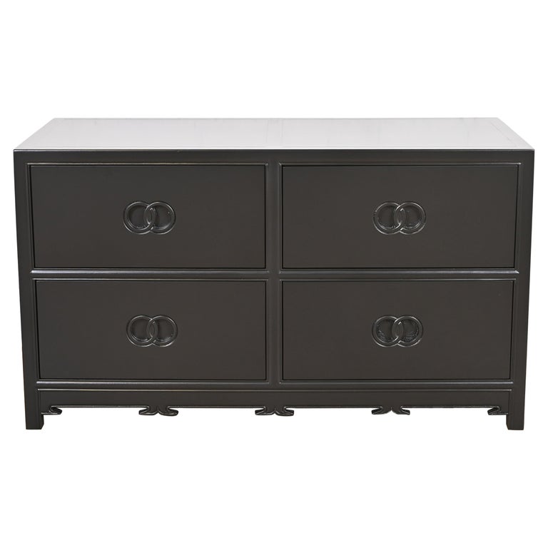 Michael Taylor for Baker Furniture Far East Collection Black Lacquered Dresser For Sale at 1stDibs Michael Taylor for Baker Furniture Far East Collection Black Lacquered Dresser For Sale at 1stDibs