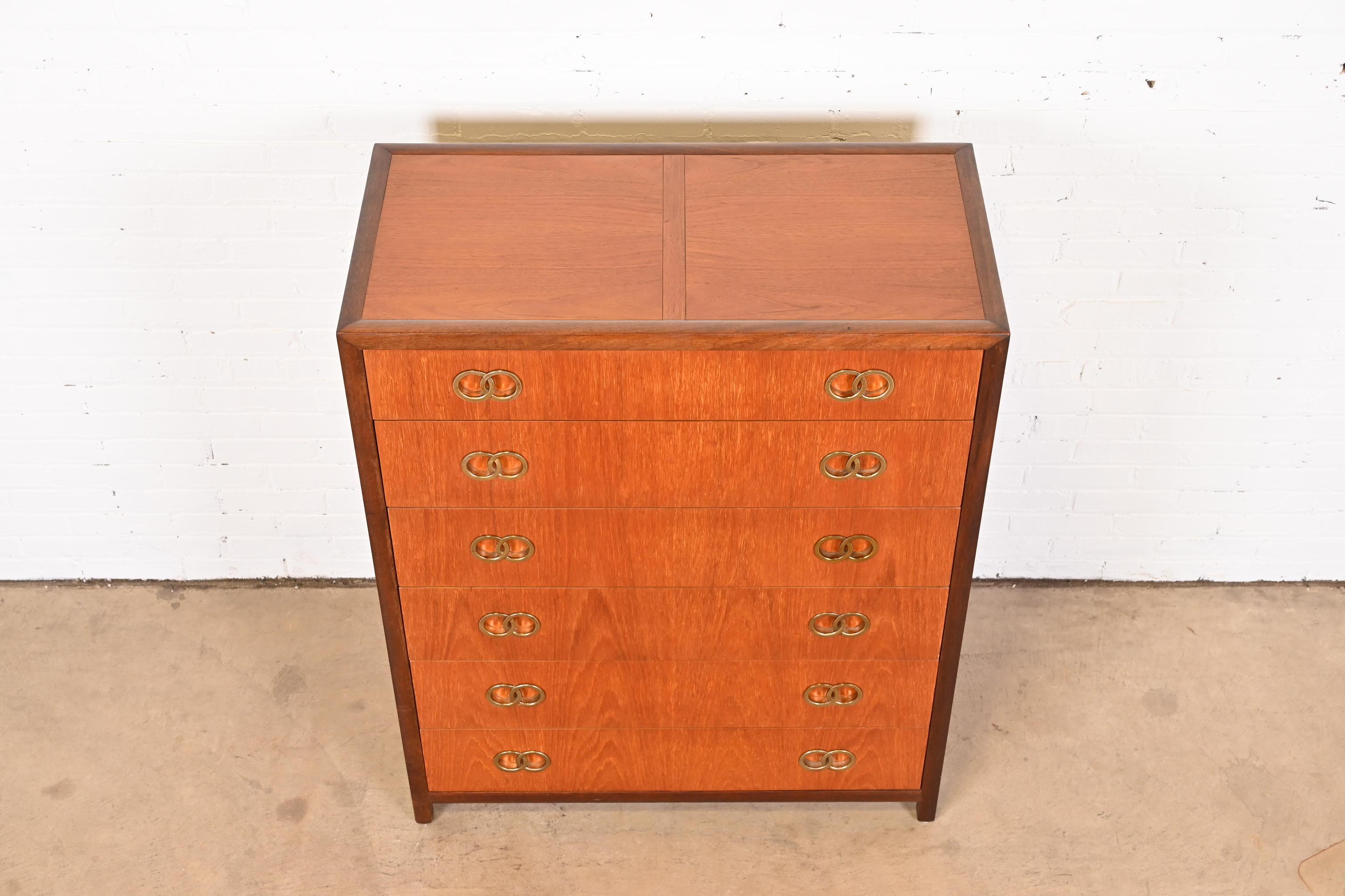 Michael Taylor for Baker Furniture Far East Collection Cherry Highboy Dresser 9