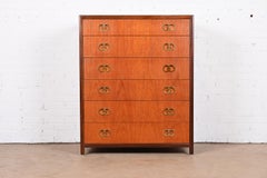 Michael Taylor for Baker Furniture Far East Collection Cherry Highboy Dresser