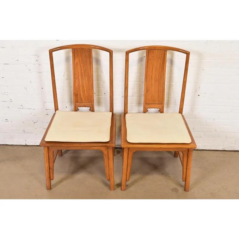 Americano Michael Taylor for Baker Furniture Far East Collection Dining Chairs, Pair in vendita