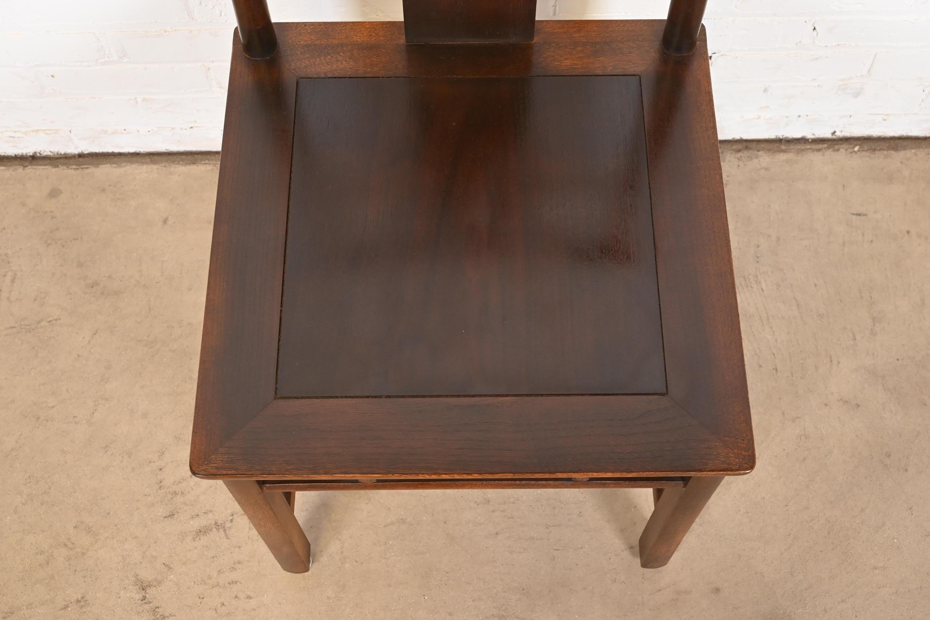 Michael Taylor pour Baker Furniture collection Far East, ensemble de six chaises de salle à manger en vente 5