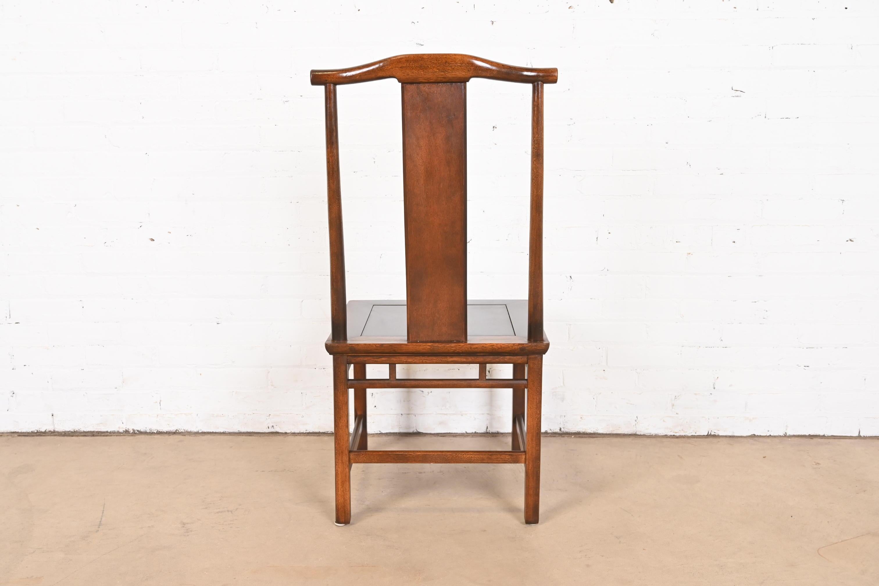 Michael Taylor pour Baker Furniture collection Far East, ensemble de six chaises de salle à manger en vente 6