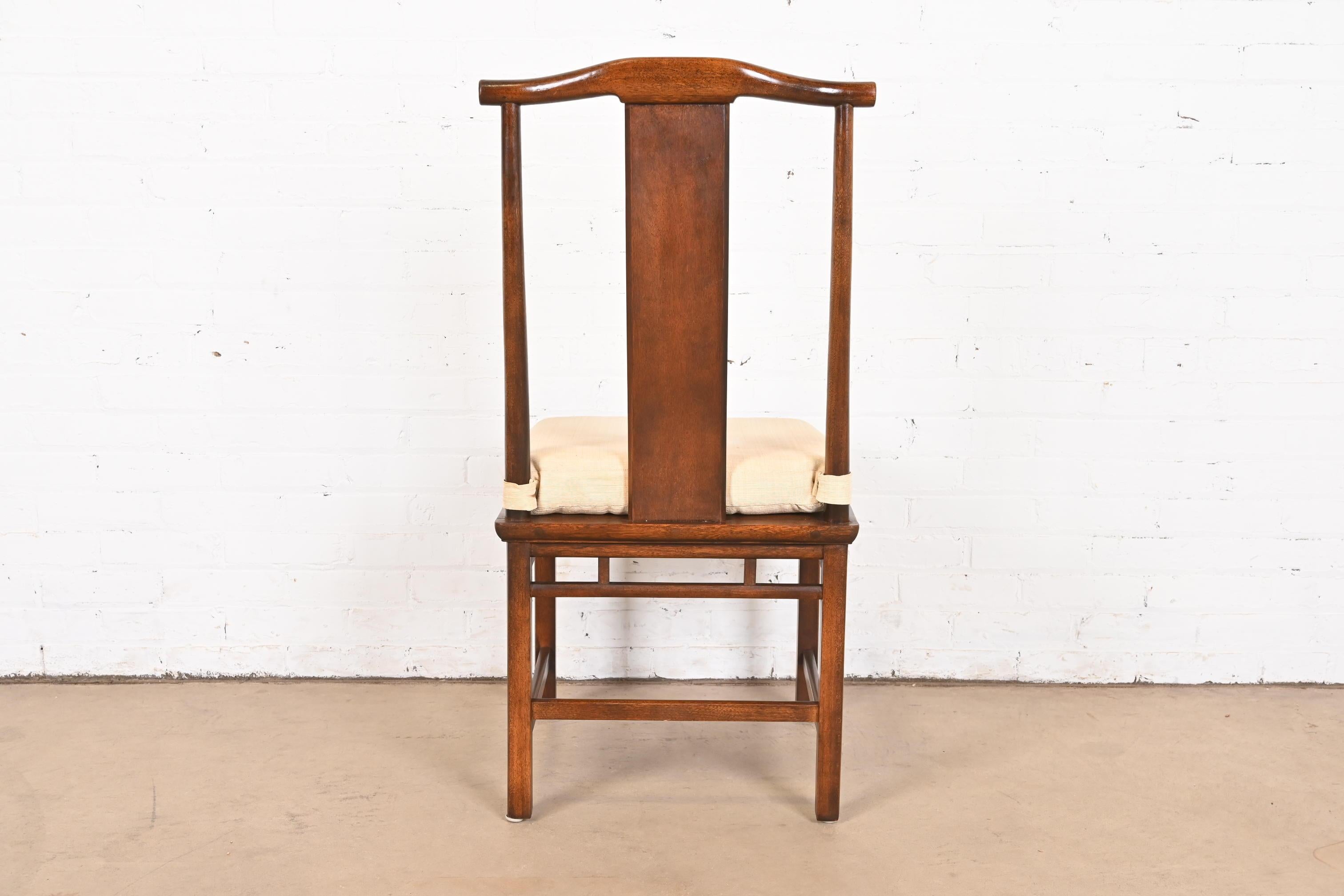 Michael Taylor pour Baker Furniture collection Far East, ensemble de six chaises de salle à manger en vente 8