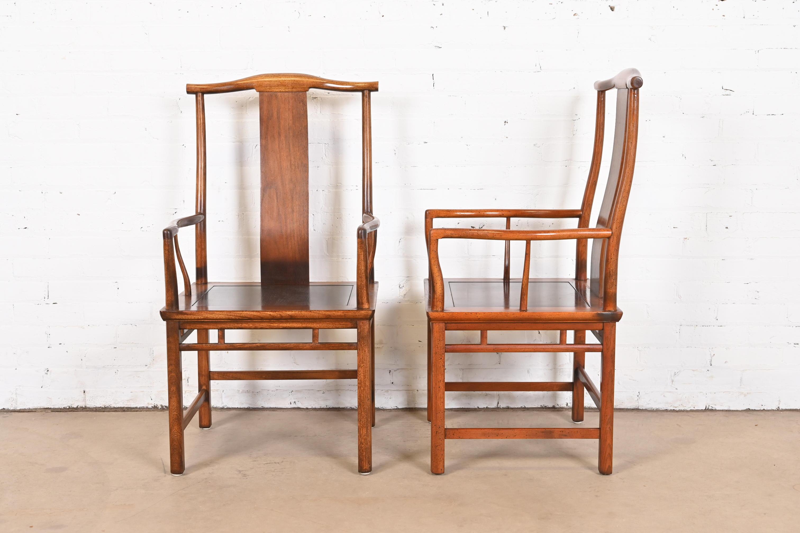 Michael Taylor pour Baker Furniture collection Far East, ensemble de six chaises de salle à manger en vente 9