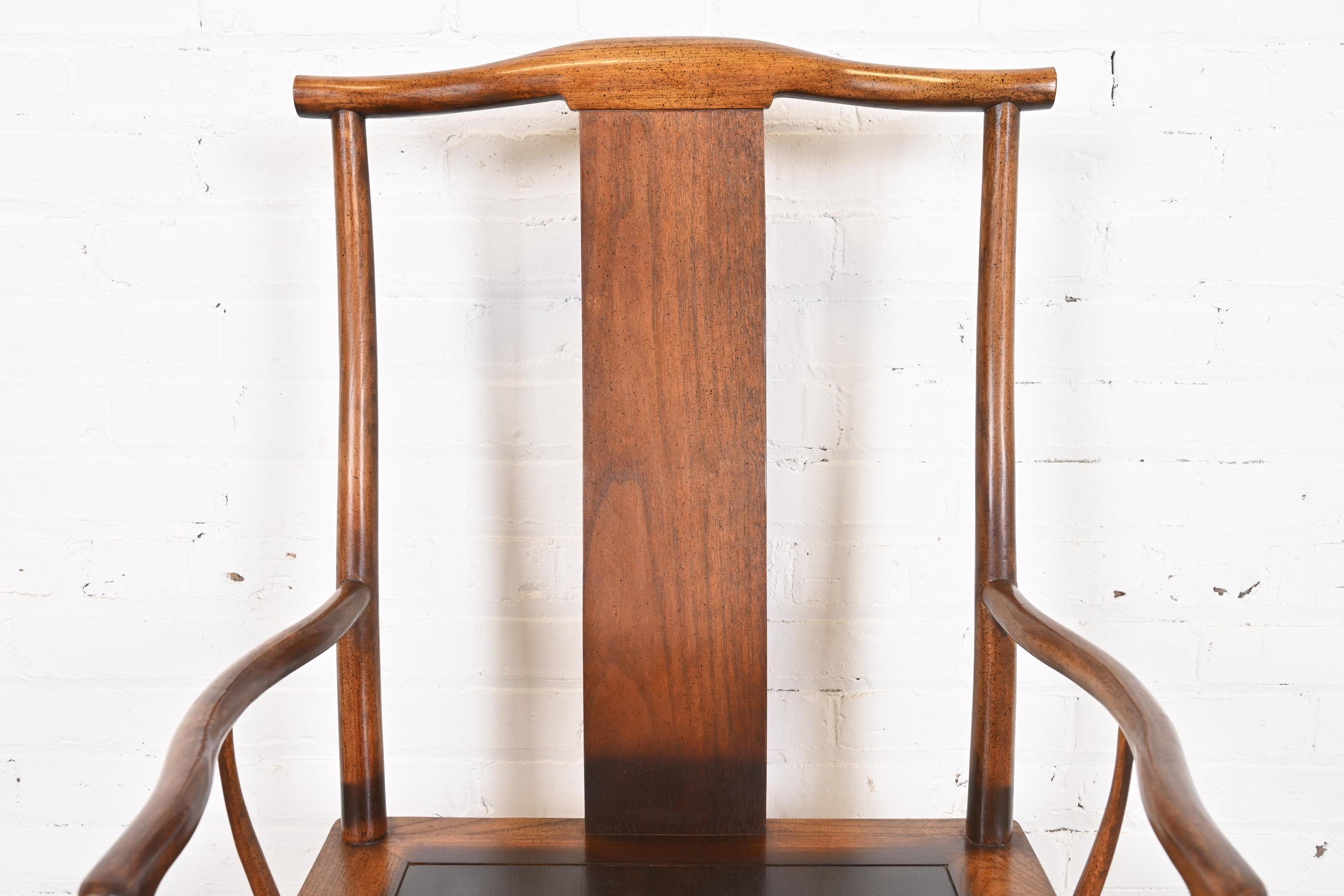 Michael Taylor pour Baker Furniture collection Far East, ensemble de six chaises de salle à manger en vente 10