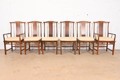 Michael Taylor for Baker Furniture Far East Collection Dining Chairs, Set of Six
