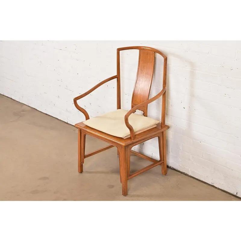 Tissu d'ameublement Michael Taylor pour Baker Furniture collection Far East, ensemble de six chaises de salle à manger en vente