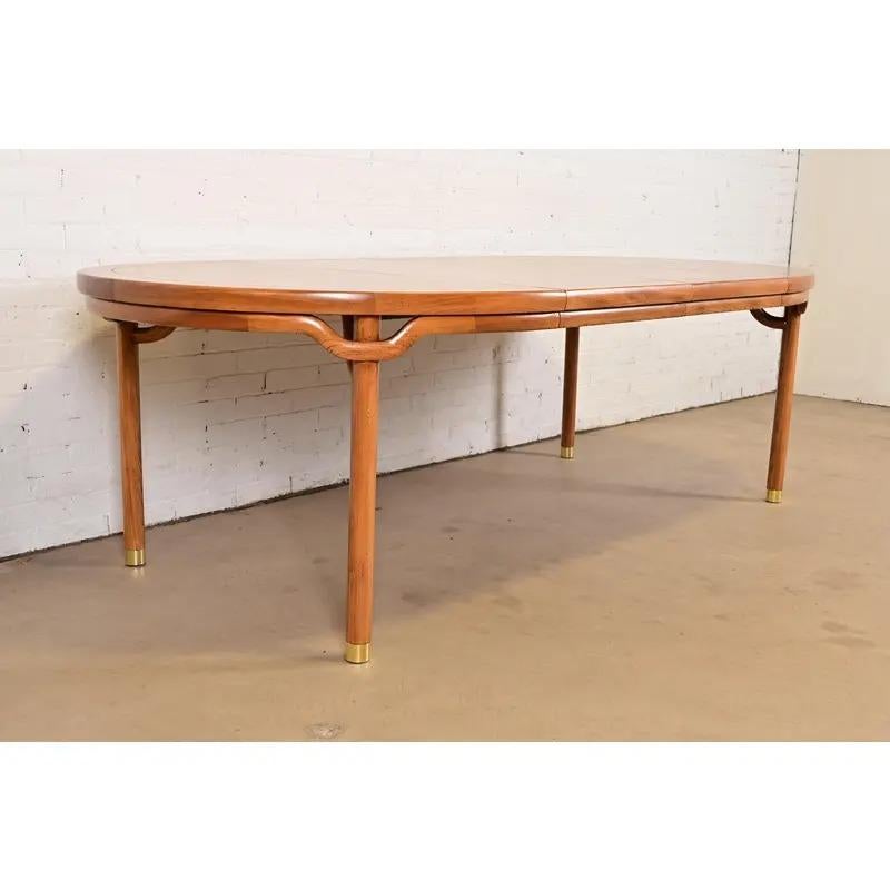 Michael Taylor for Baker Furniture Far East Collection Dining Table, Circa 1960s In Good Condition For Sale In South Bend, IN
