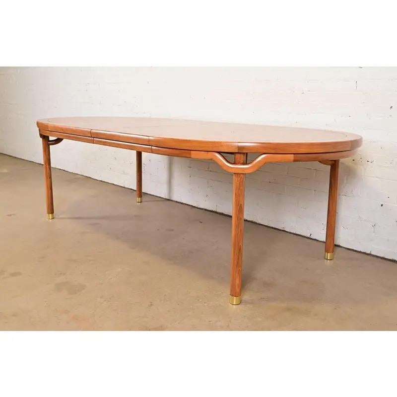 Brass Michael Taylor for Baker Furniture Far East Collection Dining Table, Circa 1960s For Sale