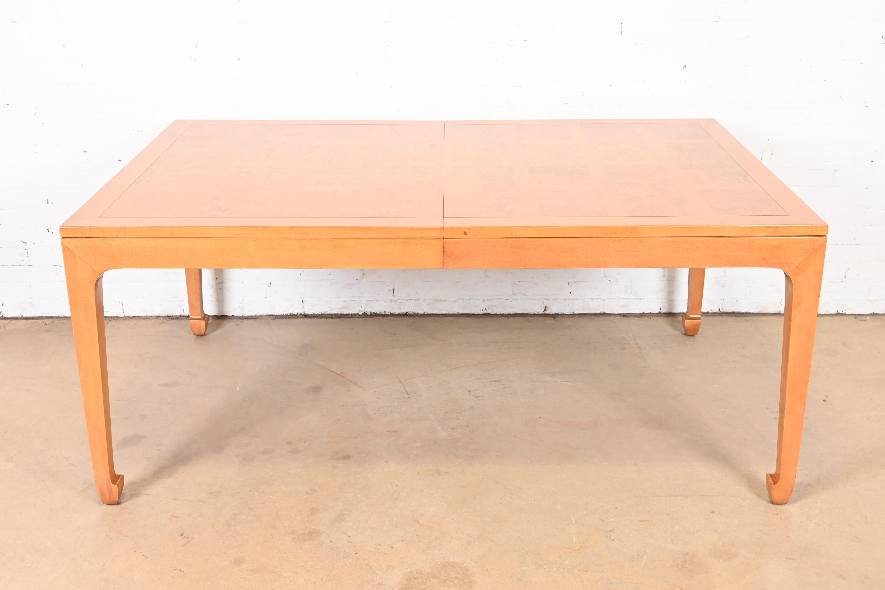 Michael Taylor for Baker Furniture Far East Collection Dining Table, Refinished For Sale 2