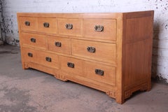 Michael Taylor for Baker Furniture Far East Collection Elm Wood Long Dresser