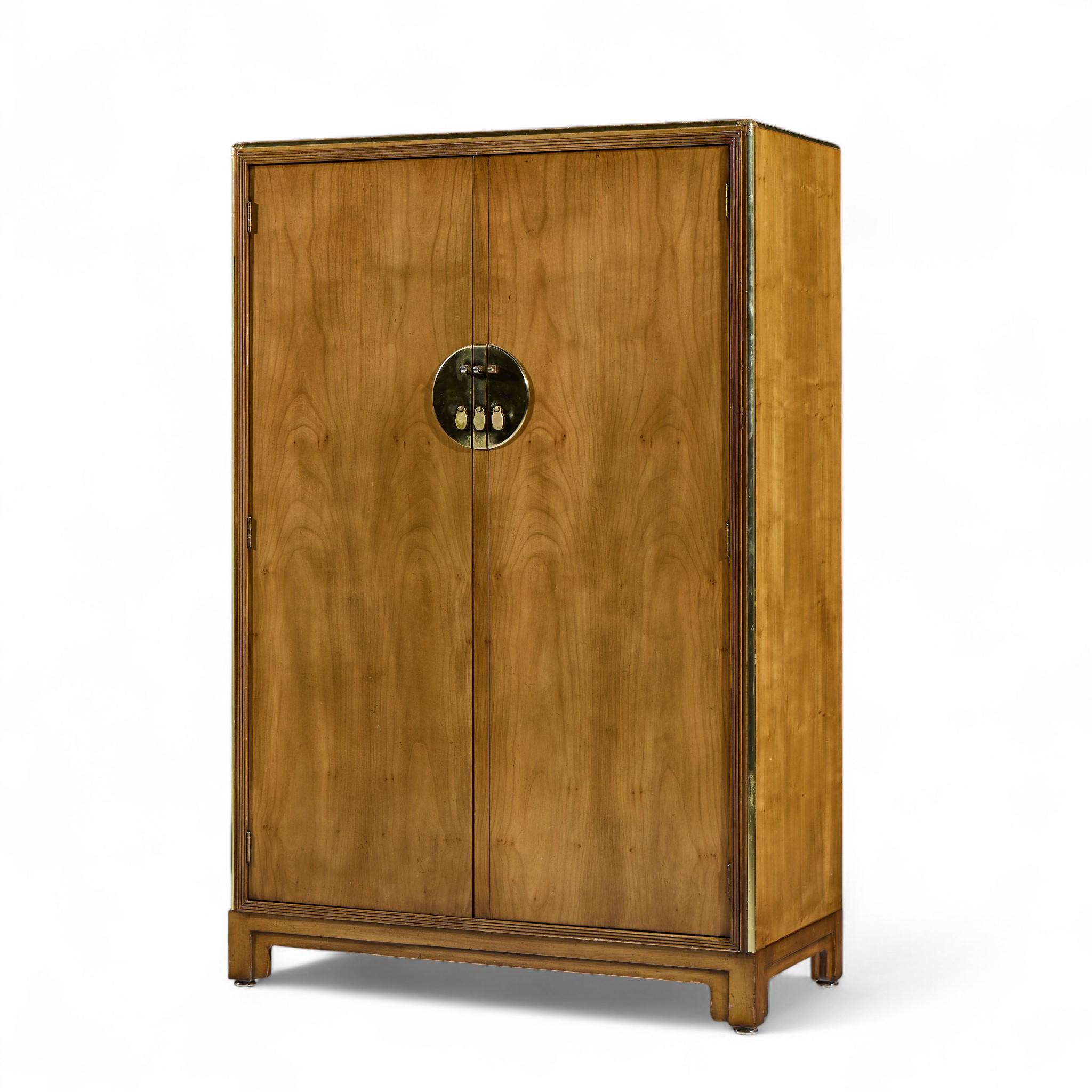 Michael Taylor für Baker Furniture Far East Collection Mid Century Armoire (Moderne der Mitte des Jahrhunderts) im Angebot