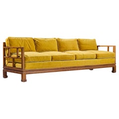 Michael Taylor for Baker Furniture Far East Collection Mid Century Sofa - Pair