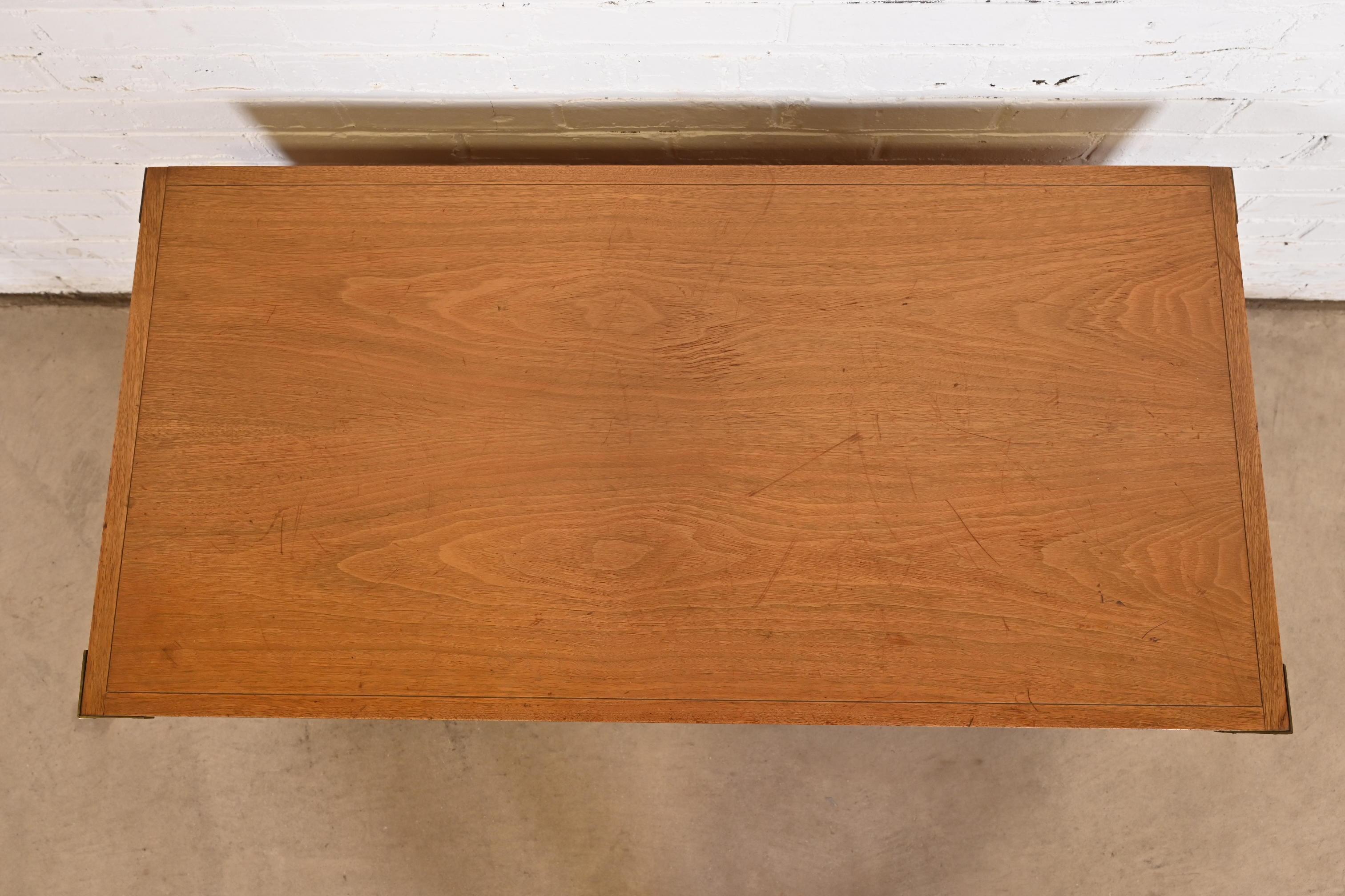 Michael Taylor for Baker Furniture Hollywood Regency Campaign Commode For Sale 4