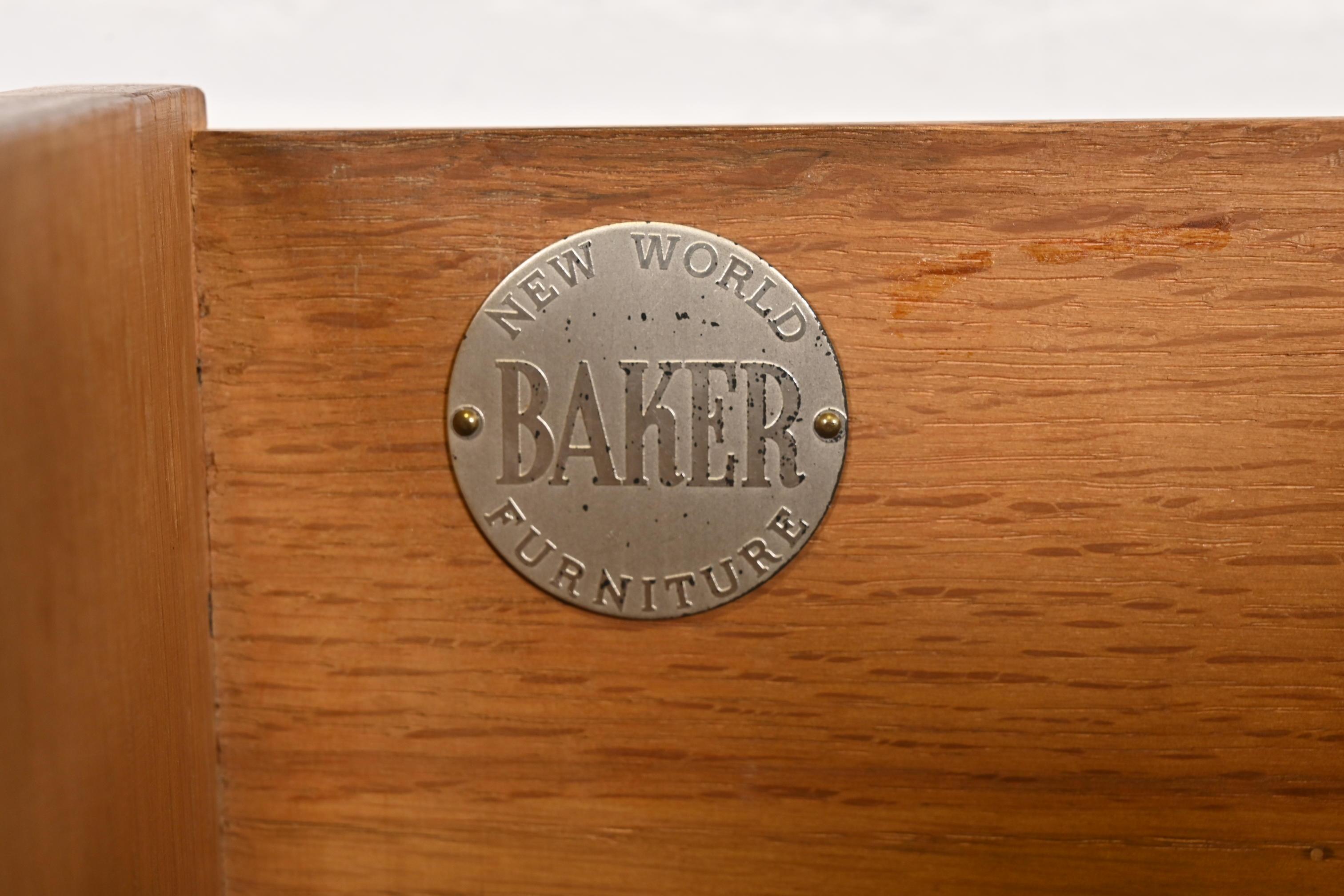 Michael Taylor for Baker Furniture Hollywood Regency Campaign Commode For Sale 3