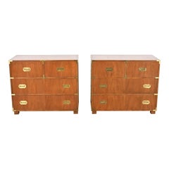 Michael Taylor for Baker Furniture Hollywood Regency Campaign Dresser Chests