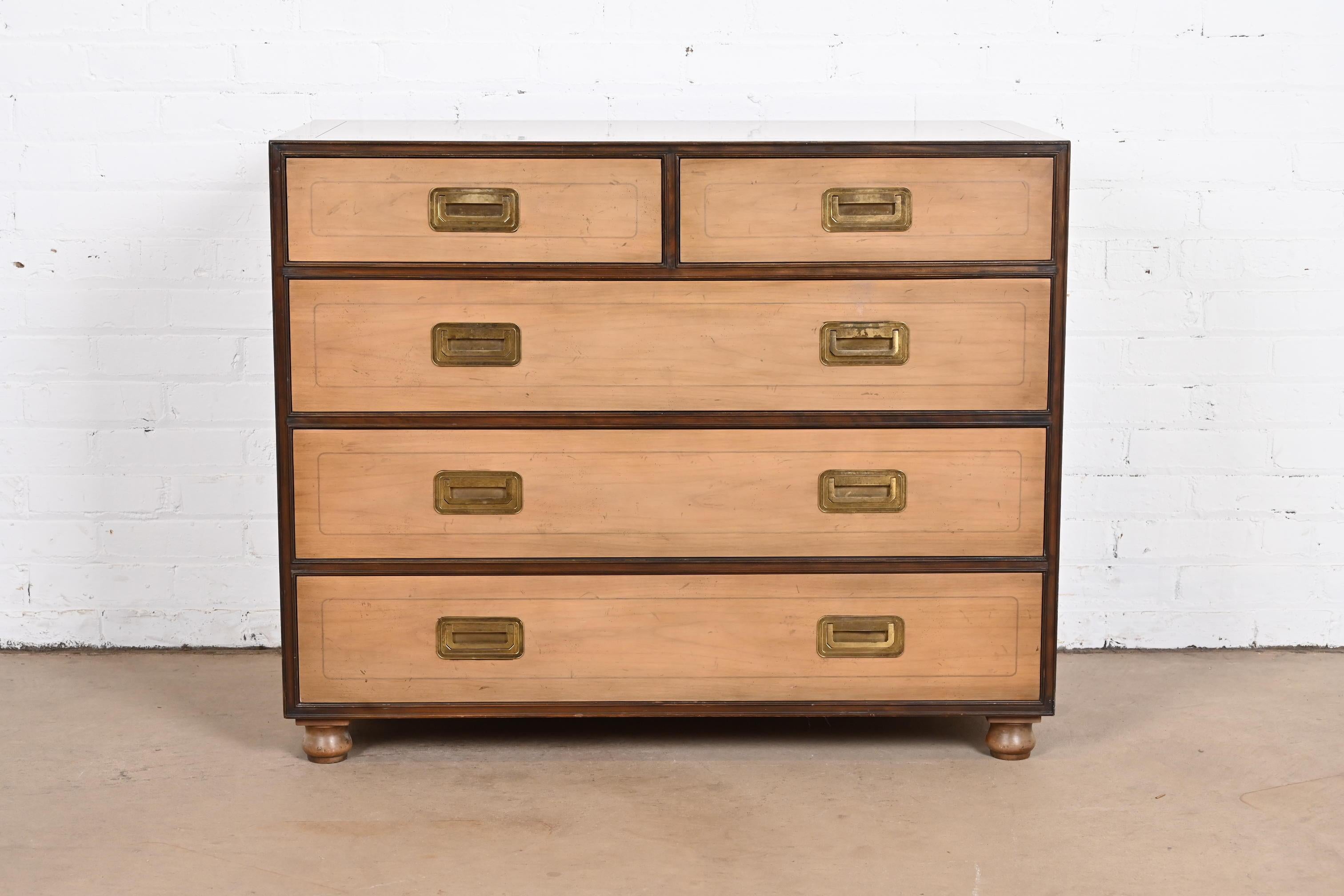 Mid-Century Modern Michael Taylor for Baker Furniture Hollywood Regency Campaign Walnut Dresser