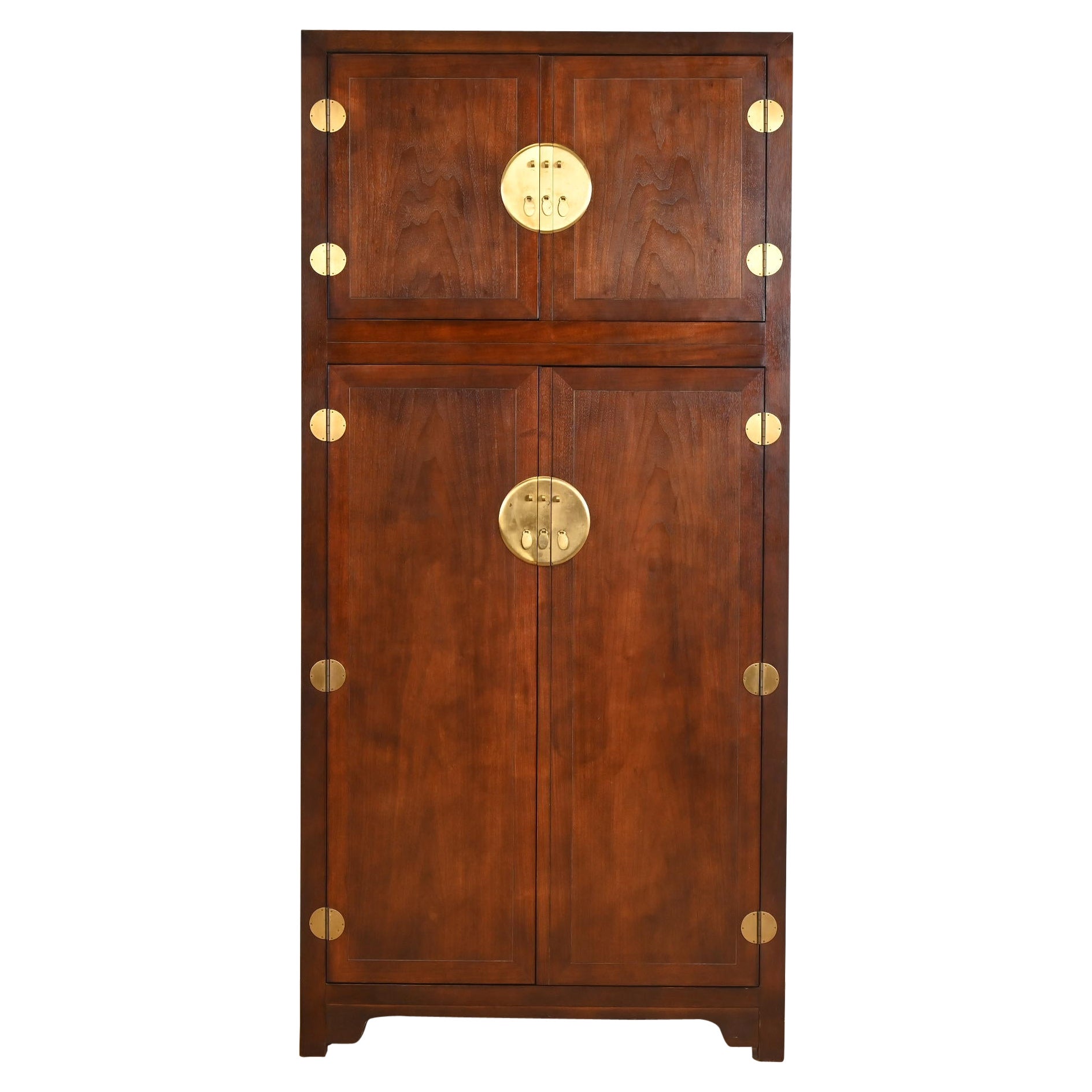 Michael Taylor for Baker Furniture Hollywood Regency Chinoiserie Bar Cabinet