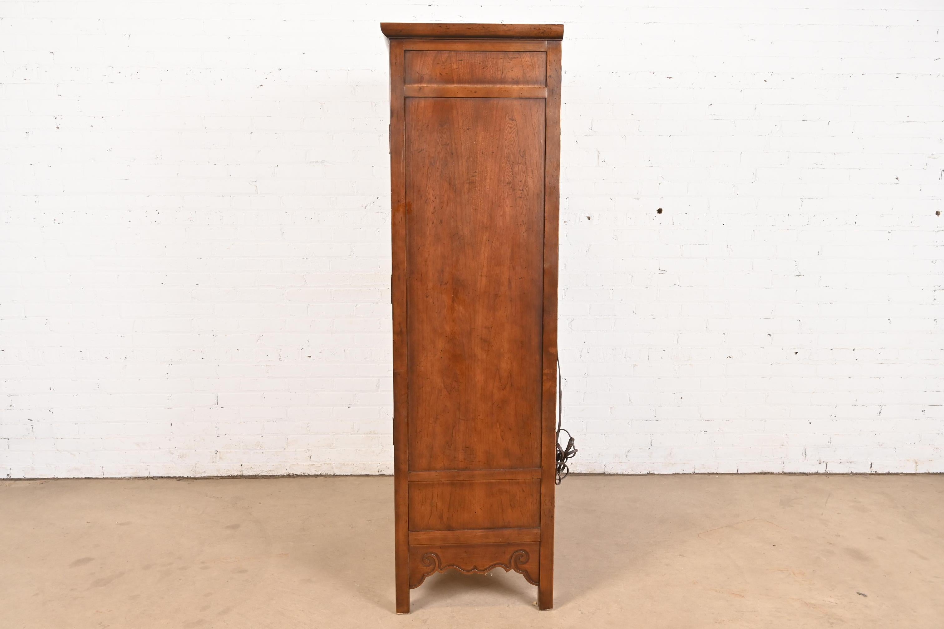 Michael Taylor for Baker Furniture Hollywood Regency Chinoiserie Media Cabinet For Sale 5