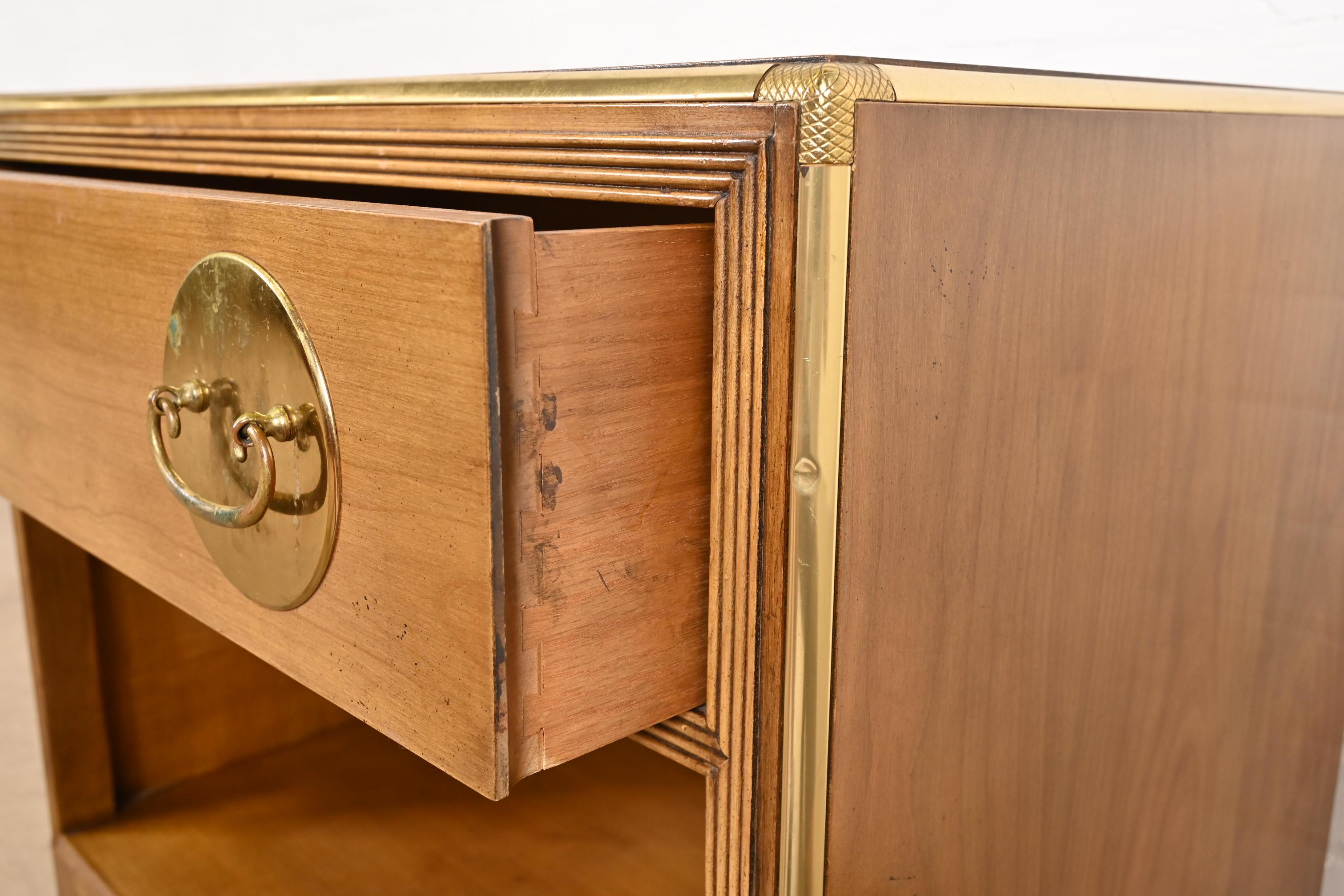 Michael Taylor for Baker Furniture Mid-Century Modern Cherry Wood Nightstand 4
