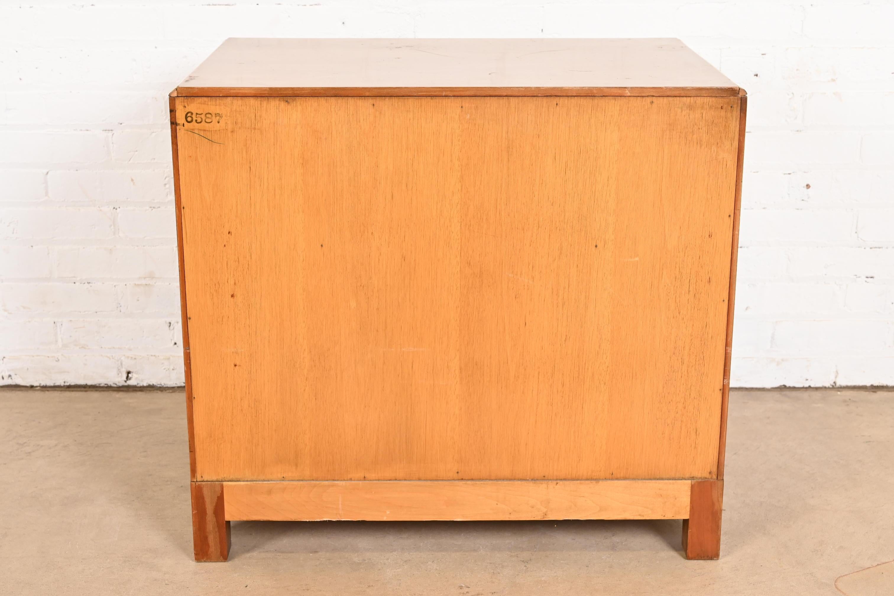 Michael Taylor for Baker Furniture Mid-Century Modern Cherry Wood Nightstand 9