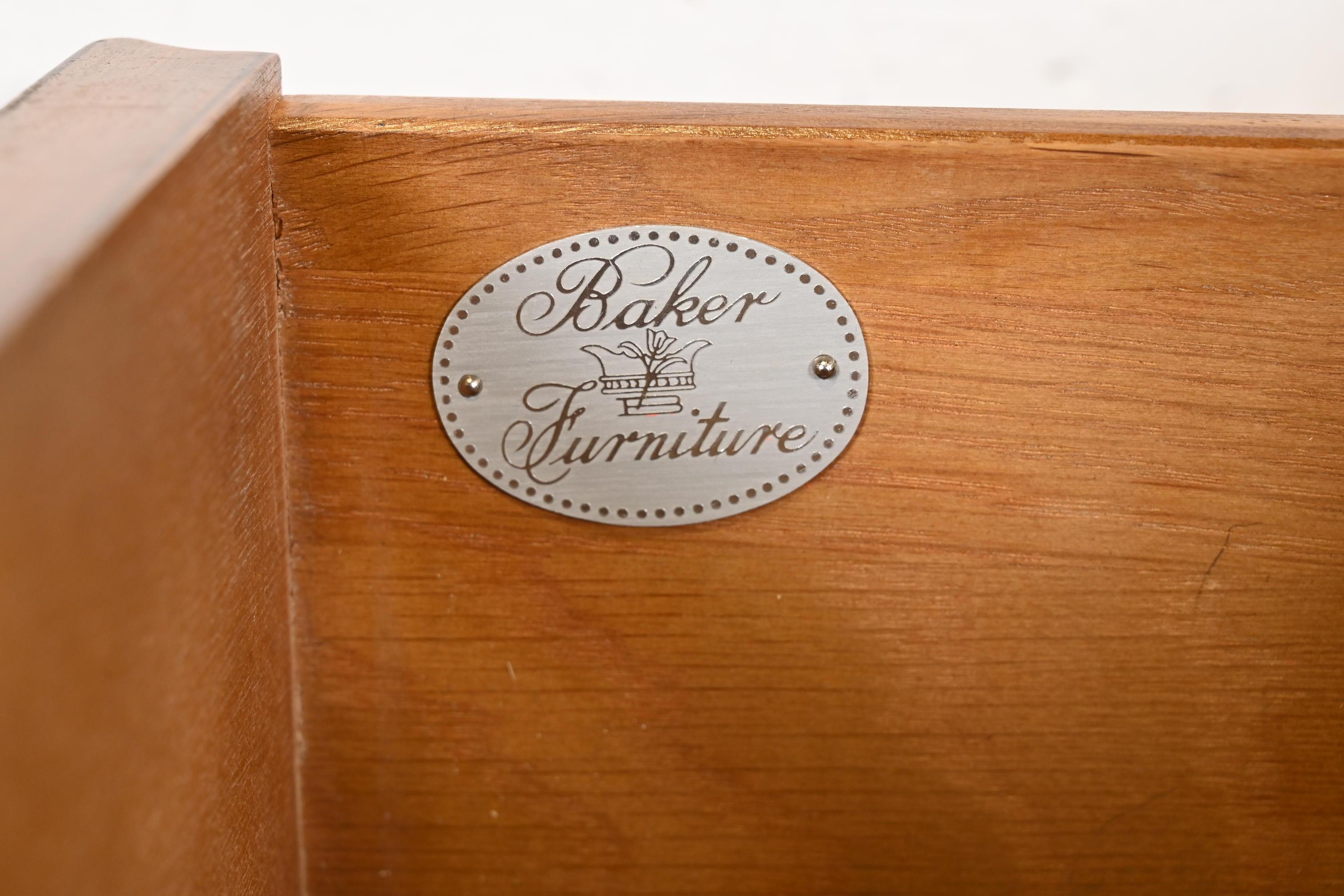 Michael Taylor for Baker Furniture Mid-Century Modern Cherry Wood Nightstand 3