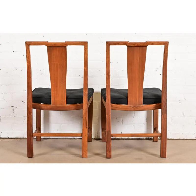Michael Taylor per Baker Furniture Sedie da pranzo moderne del medio secolo, set di cinque sedie in vendita 5