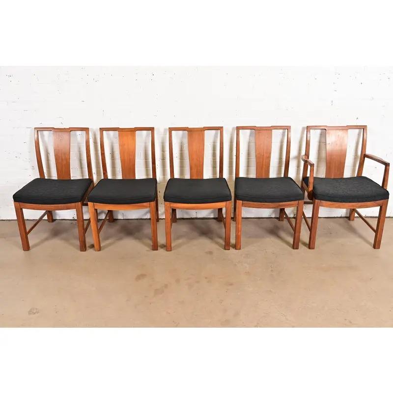 Americano Michael Taylor per Baker Furniture Sedie da pranzo moderne del medio secolo, set di cinque sedie in vendita