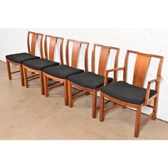 Michael Taylor per Baker Furniture Sedie da pranzo moderne del medio secolo, set di cinque sedie