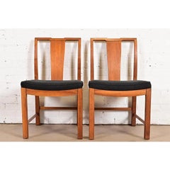 Michael Taylor for Baker Furniture Chaises de salle à manger ou modernes du milieu du siècle, paire