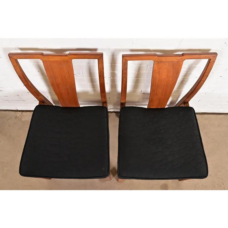 Metà XX secolo Michael Taylor per Baker Furniture - Sedie da pranzo moderne o di metà secolo, coppia in vendita