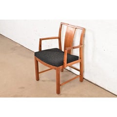 Michael Taylor per Baker Furniture Poltrona in noce moderna di metà secolo, anni '50