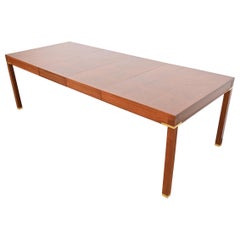 Michael Taylor für Baker Furniture Moderner Esstisch aus Nussbaumholz aus der Mitte des Jahrhunderts