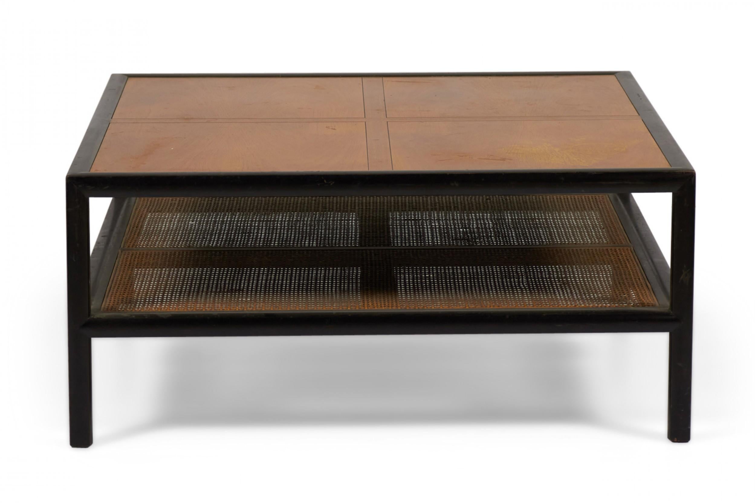 American Michael Taylor for Baker Furniture New World Square Cocktail / Coffee Table For Sale