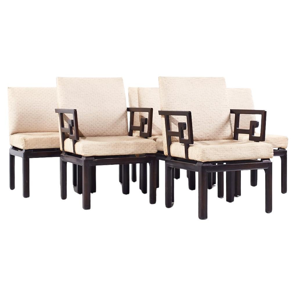 Michael Taylor for Baker Greek Key Dining Chairs - Set of 8 For Sale