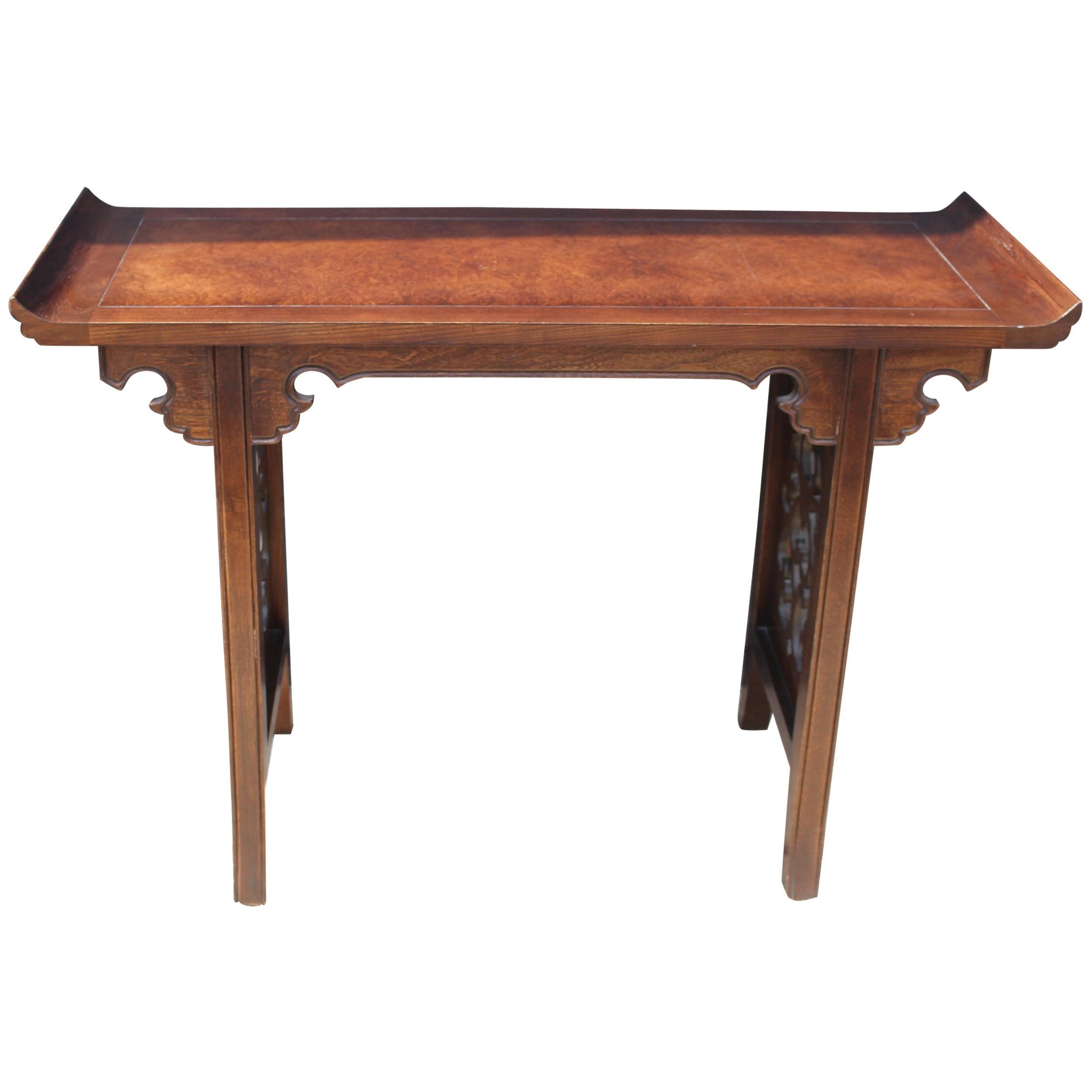 Michael Taylor for Baker Hollywood Regency Altar/Console Table