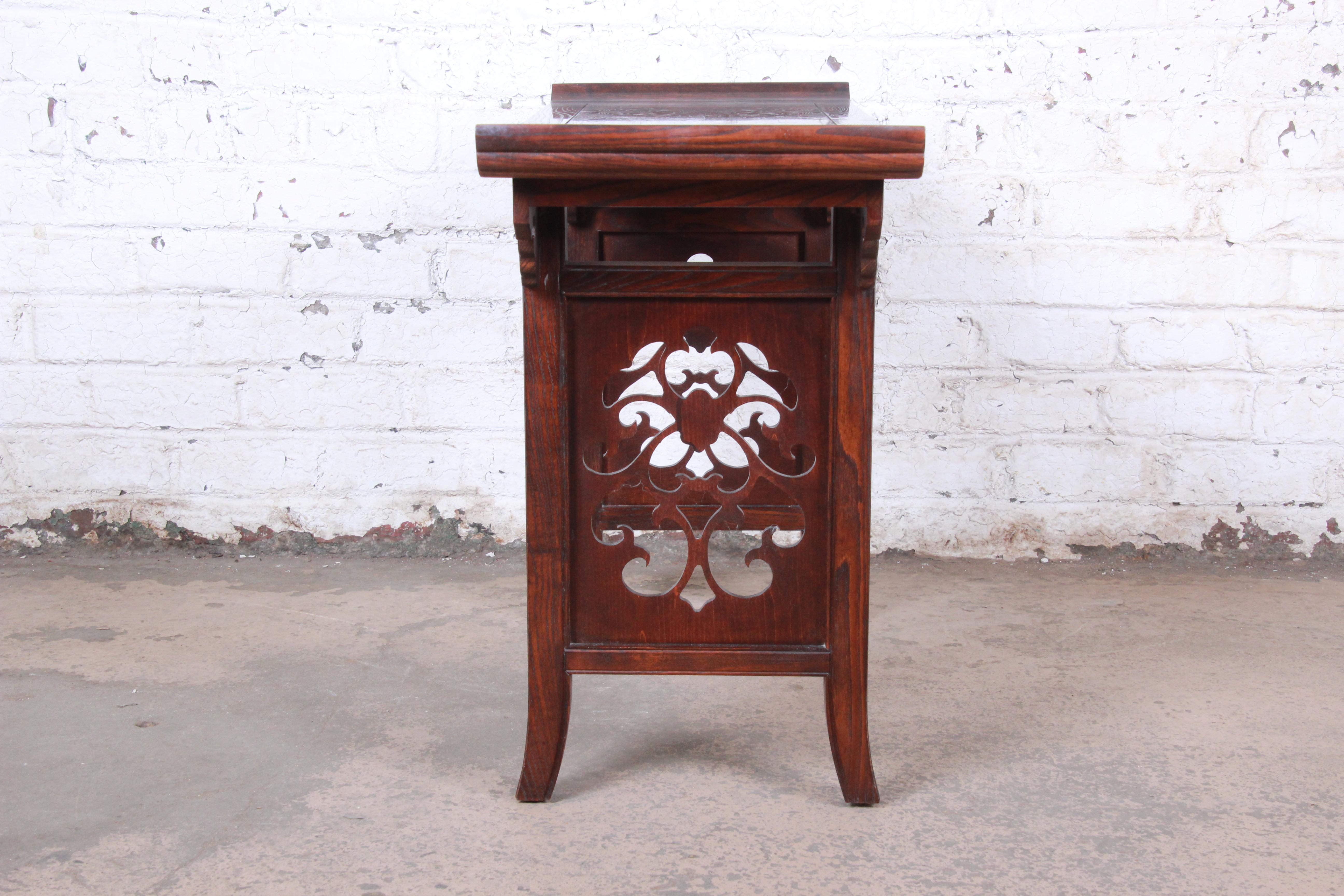 20th Century Michael Taylor for Baker Hollywood Regency Chinoiserie Console or Altar Table