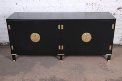 Michael Taylor for Baker Hollywood Regency Chinoiserie Sideboard Credenza