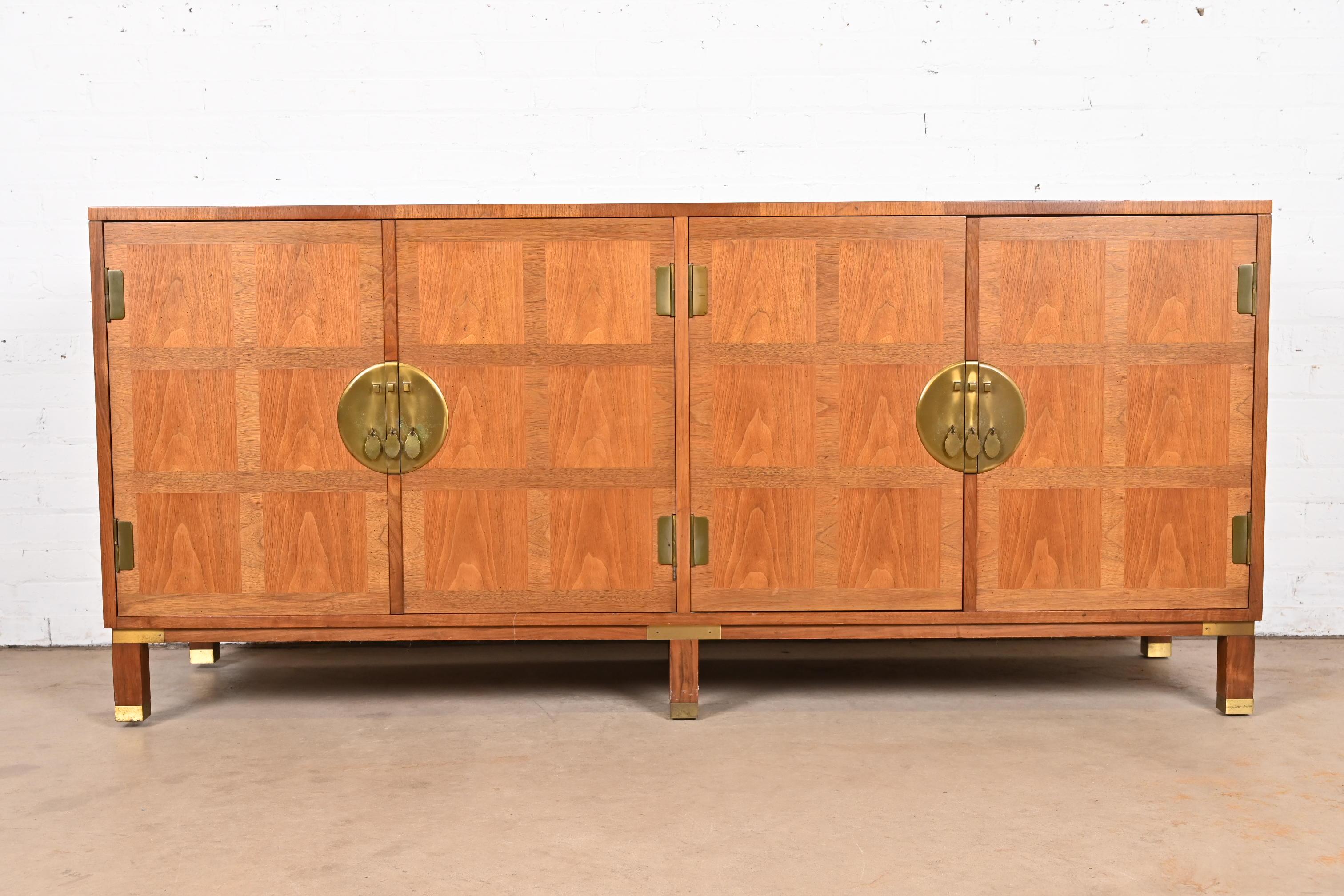 A gorgeous mid-century modern Hollywood Regency Chinoiserie sideboard or credenza

By Michael Taylor for Baker Furniture, 