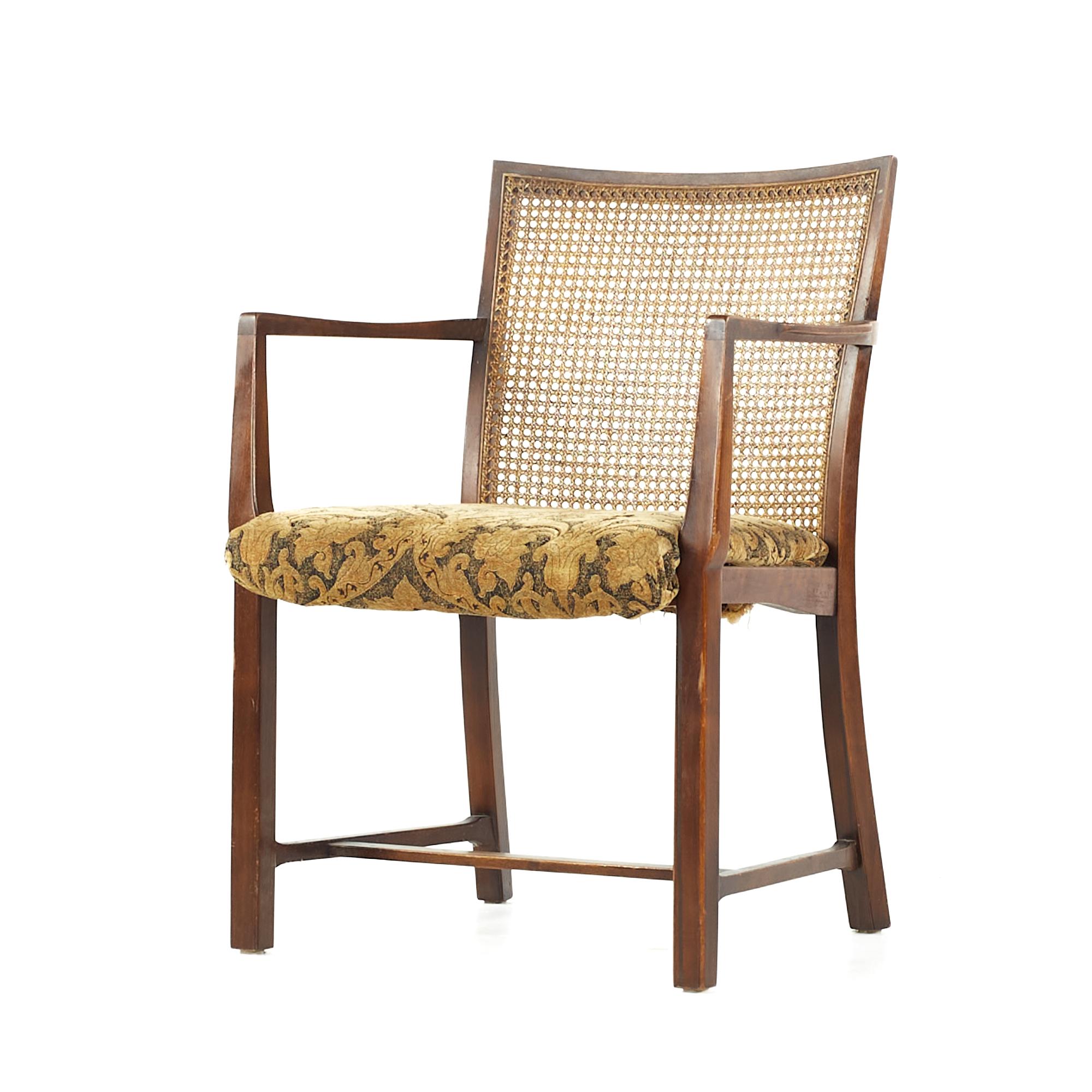 Michael Taylor for Baker Midcentury Cane Back Dining Chairs, Set of 6 For Sale 6