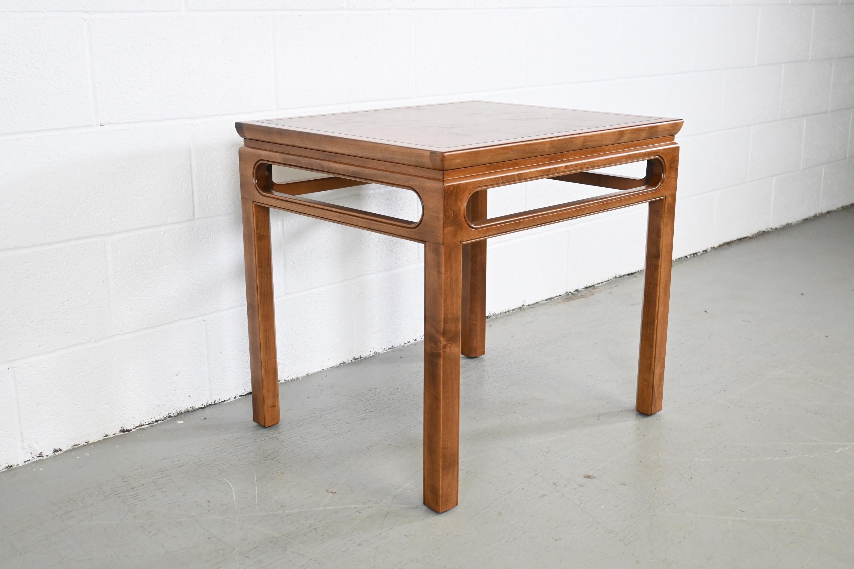 Mid-20th Century Michael Taylor for Baker Mid-Century Chinoiserie Rectangular End Table For Sale