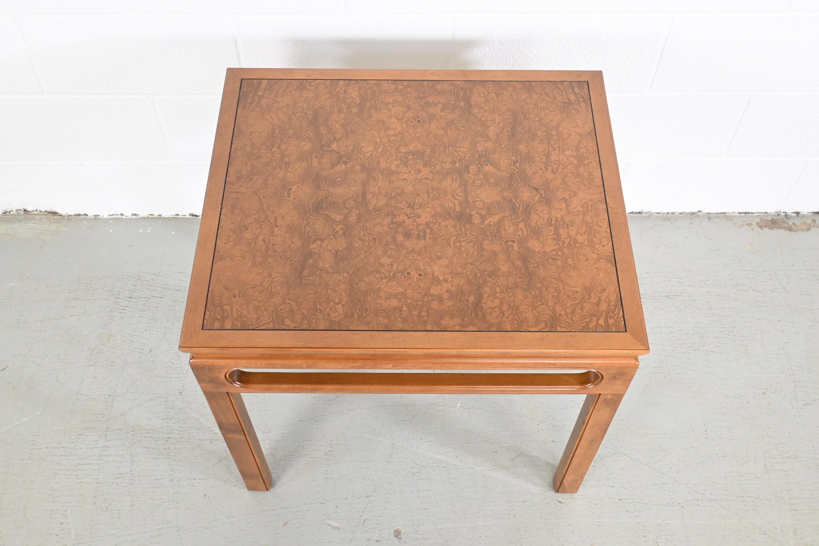 Michael Taylor for Baker Mid-Century Chinoiserie Rectangular End Table For Sale 1