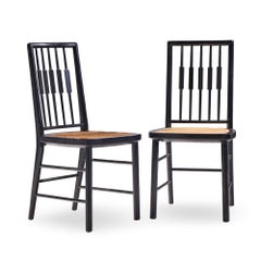 Michael Taylor for Baker Chaises de salle à manger du milieu du siècle - Paire