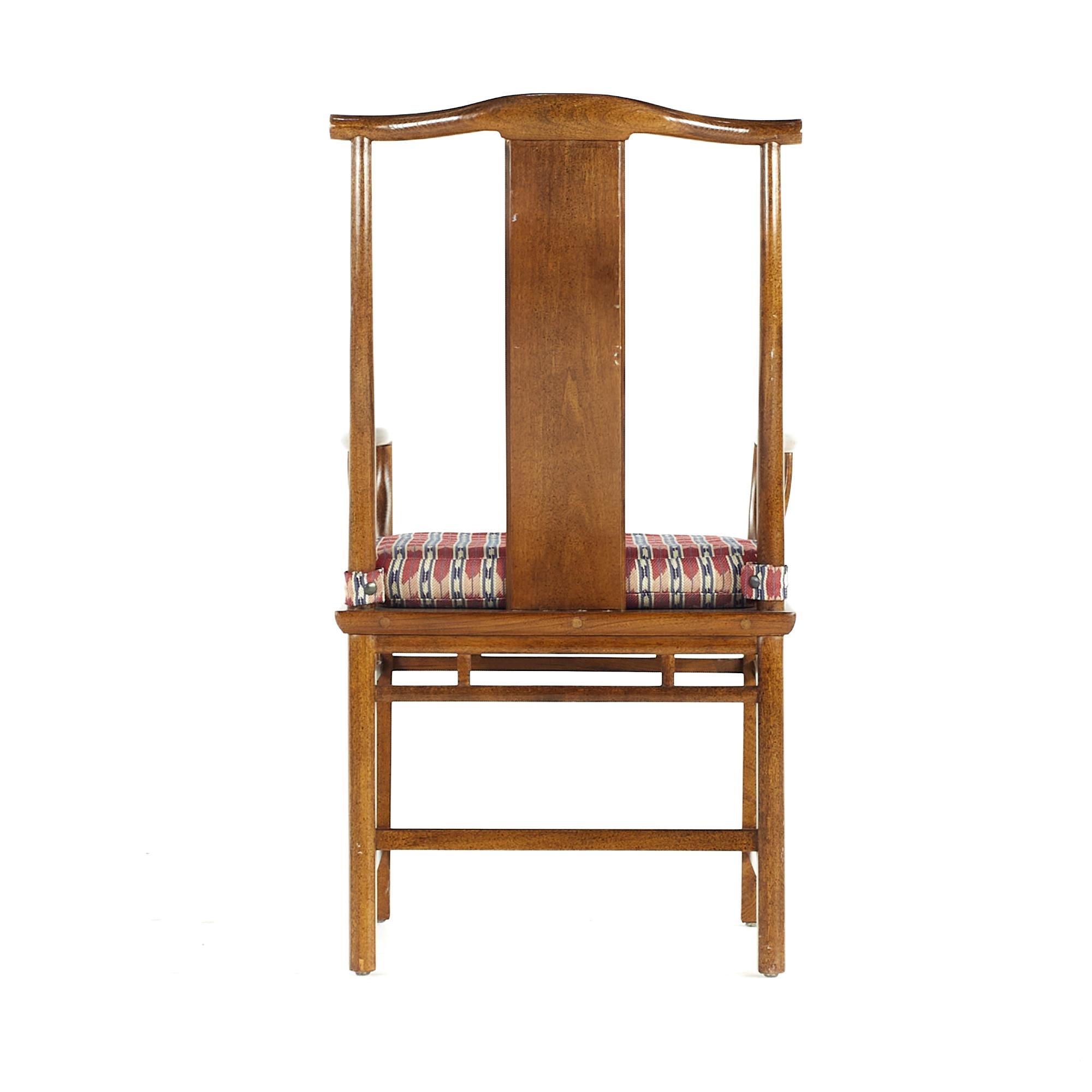 Michael Taylor for Baker Midcentury Far East Dining Chairs, Set of 8 For Sale 8