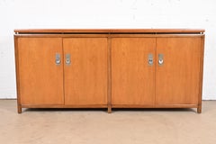 Michael Taylor for Baker Midcentury Hollywood Regency Cherry Sideboard Credenza