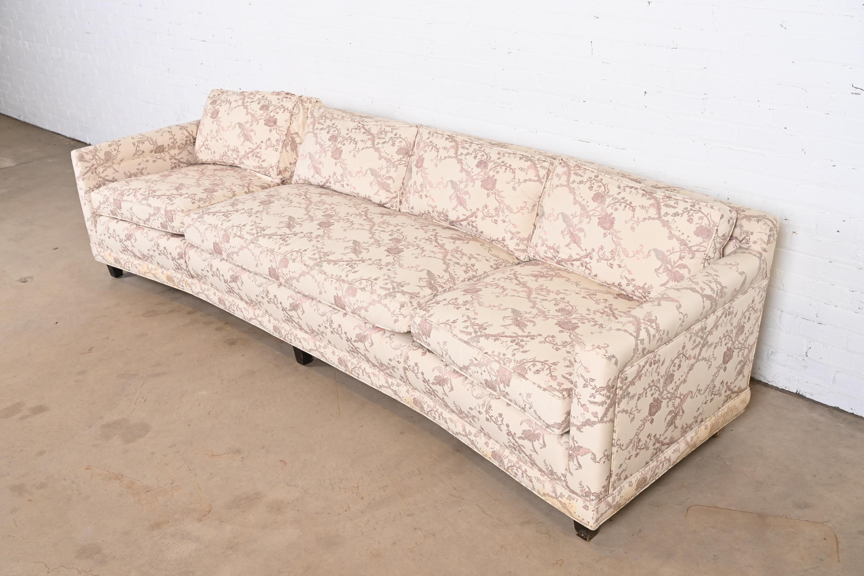 Michael Taylor for Baker MidCentury Modern Curved Long Sofa for