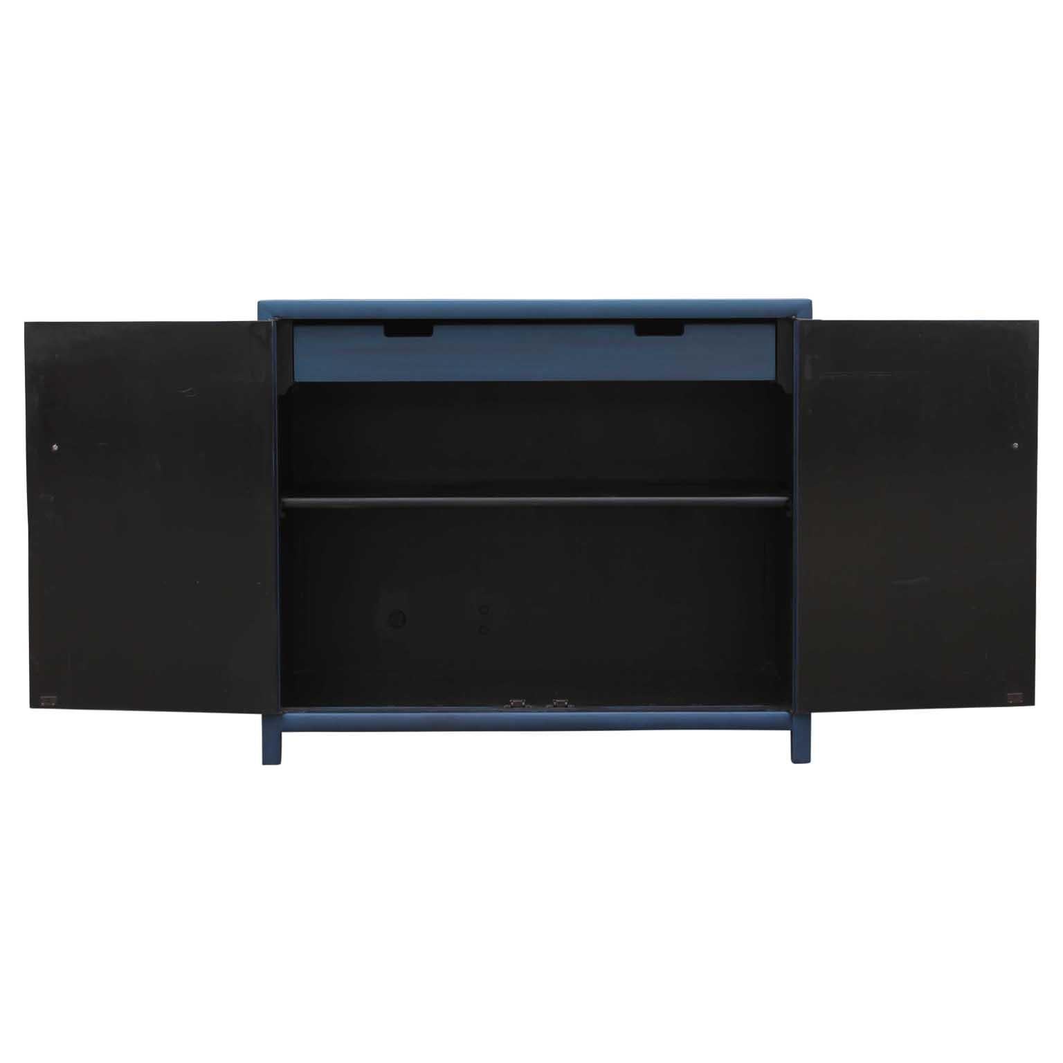 American Michael Taylor for Baker New World Collection Cabinet in Blue