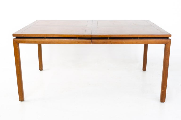 Mid-Century Modern Michael Taylor for Baker New World Collection Mid Century Expanding Dining Table For Sale